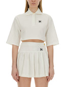 Palm Angels Monogram beskåret poloshirt