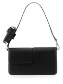 Msgm Baguette Bag With Double Flap And Logo