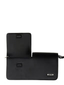 Msgm Baguette Bag With Double Flap And Logo
