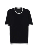 Montecore Fine Knit T Shirt With Contrasting Trim