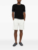 Montecore Fine Knit T Shirt With Contrasting Trim