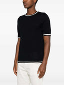 Montecore Fine Knit T Shirt With Contrasting Trim