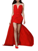 Stella Mccartney Asymmetrical Crepe And Jersey Dress