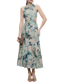 Grünes bedrucktes Kleid von Givenchy