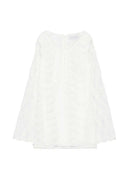 Raquel Diniz Maty V Neck Dress With Wavy Lace