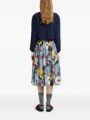 Marni Floral A Line Midi Skirt