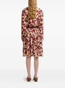 Marni Floral Pleated Skirt