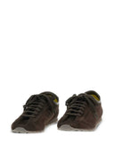 Jacquemus Suede Tennis Sneakers Highlights Brown Suede Almond Toe Flat Laces Rubber Sole Id 26 Efom00175 Ac09 A14