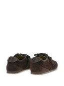 Jacquemus Suede Tennis Sneakers Highlights Brown Suede Almond Toe Flat Laces Rubber Sole Id 26 Efom00175 Ac09 A14