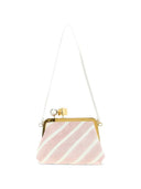 Jacquemus Berlingot Striped Patchwork Clutch