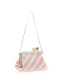 Jacquemus Berlingot Striped Patchwork Clutch