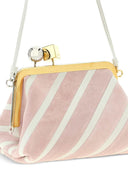 Jacquemus Berlingot Striped Patchwork Clutch