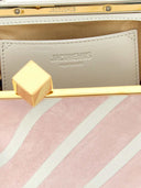 Jacquemus Berlingot Striped Patchwork Clutch