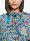 Langes Etro-Kleid mit Rüschen und Paisley-Muster