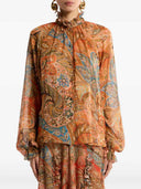 Etro Ruffled Paisley Shirt