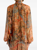 Etro Ruffled Paisley Shirt