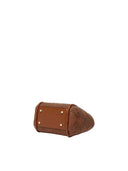 Extra kleine Marine-Tasche von Max Mara aus bernsteinfarbenem Korbgeflecht mit Rautenmuster