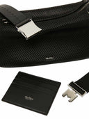 Max Mara Micro-Handtasche aus technischem Mesh in Schwarz
