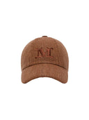 Max Mara Bast-Effekt-Baseballkappe Bernsteinbraun