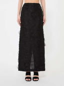 Taillierter Midirock von Max Mara, verziert mit einer 3D-Jacquard-Textur.