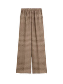 Max Mara Printed Silk Pants Mud