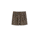 Max Mara bedruckte Seidenshorts Schwarz