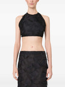 Max Mara Mxsfumetto Crop Top mit Ausschnitt