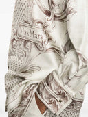 Max Mara bedrucktes Hemd aus Seidentwill