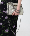Stella Mc Cartney Falabella Mini Bag Eco Shiny Dotted Chamois W/Palladium Color Chain