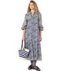 Max Mara Weekend Oboli Blue Floral Shirt Dress