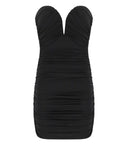 Elisabetta Franchi Black Bustier Mini Dress