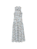 Staud Romy Long Dress With Polo Collar