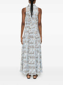 Staud Romy Long Dress With Polo Collar