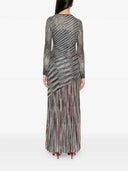 Missoni Long Striped Dress Embellished With Sequins