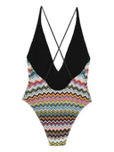 Missoni Badeanzug mit V-Ausschnitt