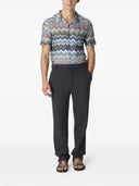 Kurzärmliges Missoni-Hemd mit Zickzackmuster