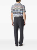 Kurzärmliges Missoni-Hemd mit Zickzackmuster