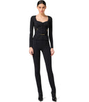 Elisabetta Franchi Schwarze Bustierjacke