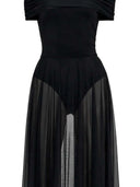Norma Kamali Off The Shoulder Maxi Dress