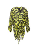 Das Attico Wickelkleid mit Zebramuster