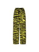 The Attico Black And Yellow Long Trousers