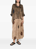 Uma Wang Midi Skirt With Gillian Polka Dot Print