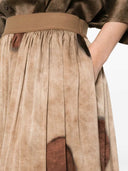 Uma Wang Midi Skirt With Gillian Polka Dot Print