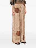 Uma Wang Lila Hose mit Polka Dot Print