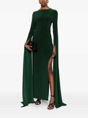 Norma Kamali – Langes Kleid mit Schlitz