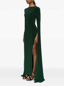 Norma Kamali – Langes Kleid mit Schlitz