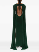 Norma Kamali – Langes Kleid mit Schlitz