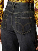 Versace Studded Denim Trousers