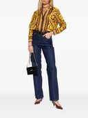 Versace Seidenbluse mit Blumenmuster