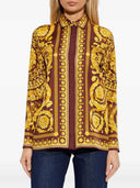 Versace Seidenbluse mit Blumenmuster